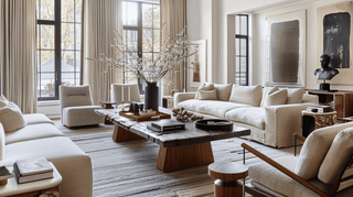 coffee table styling in a Sydney Victorian terrace living room