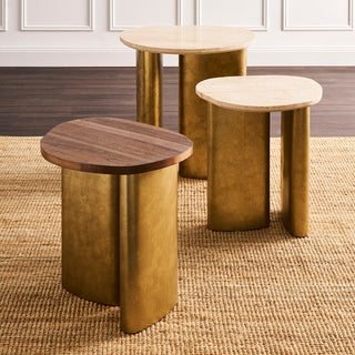 Audrey Small Side Table - Travertine product image 4