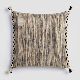 Black and White Braided Cushion — view 4