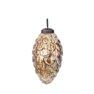 Decorative glass pendant light on a white background