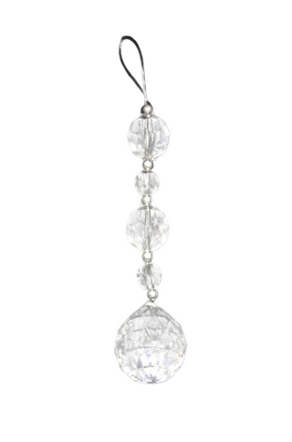 Ball and Bead Crystal Hanging Ornament