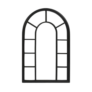 Chateau Arched Outdoor Wall Mirror Black