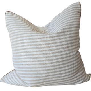 Cora Cushion — Natural Striped