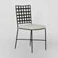 Iron Outdoor Dining Chair Black