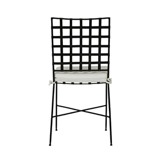 Iron Outdoor Dining Chair Black