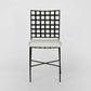 Iron Outdoor Dining Chair Black