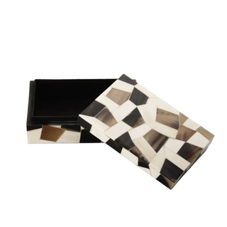 Geo Resin and Bone Inlay Box