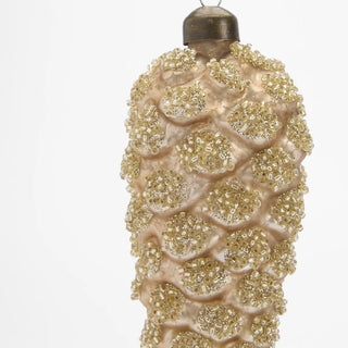 Decorative bottle with beaded texture on a white background