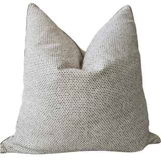 Haven Running Stitch Brown Cushion