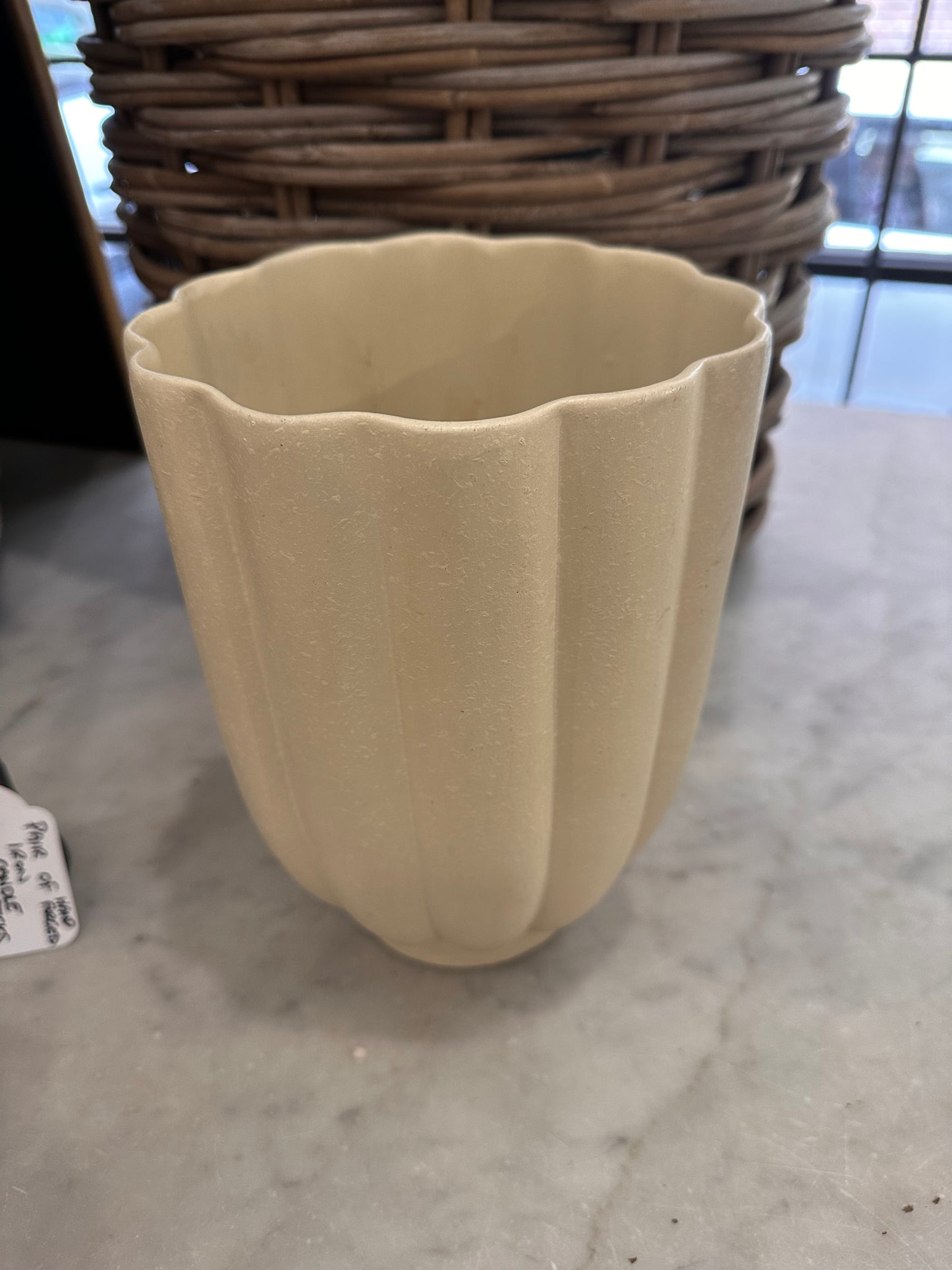 Scolloped 1940's Vase