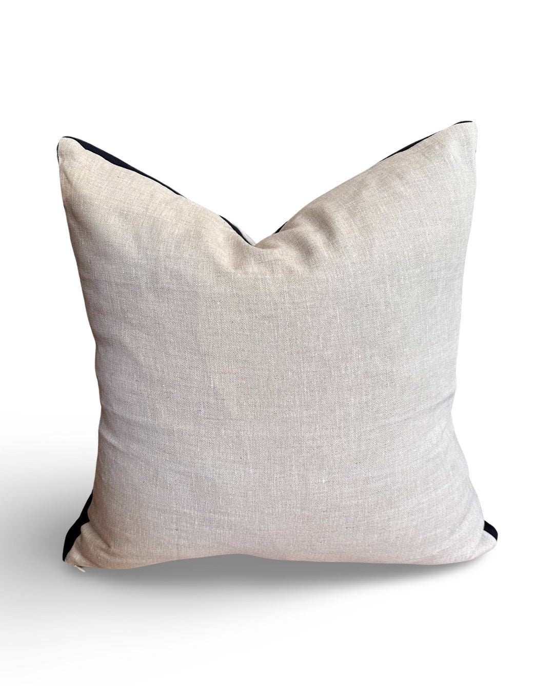 Oatmeal Linen Border Cushion