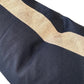 Navy Linen Border Cushion