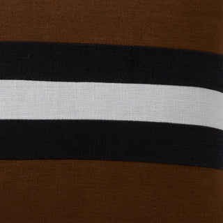 Linen Stripes Tobacco Lumbar Cushion