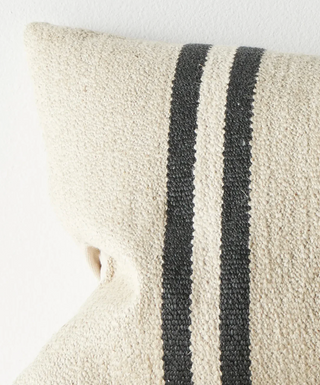 Mila Chunky Stripe Lumbar Cushion Oyster