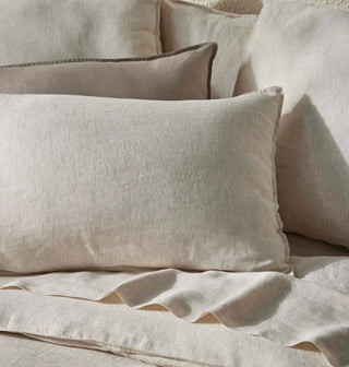 Sova Fitted Sheet - Natural Pinstripe — view 3