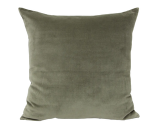 Velvet Cushion Light Olive