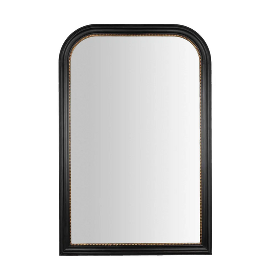 Black Elongated Arch Mirror
