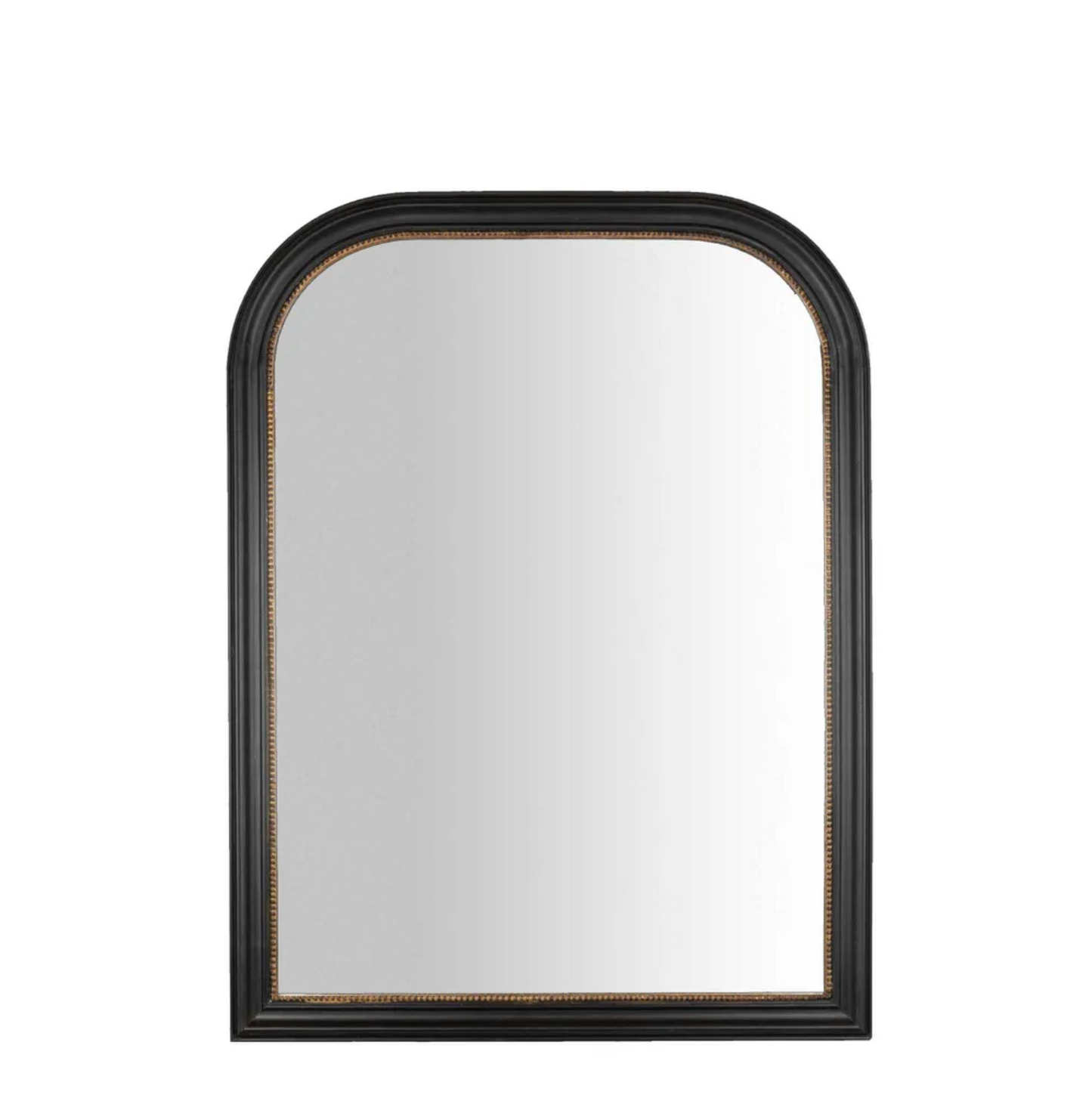 Black Elongated Arch Mirror Small