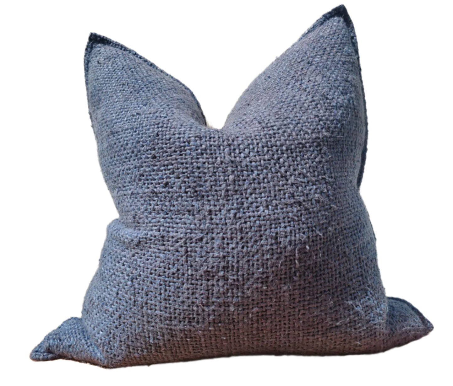 Blue Rustic Linen Cushion