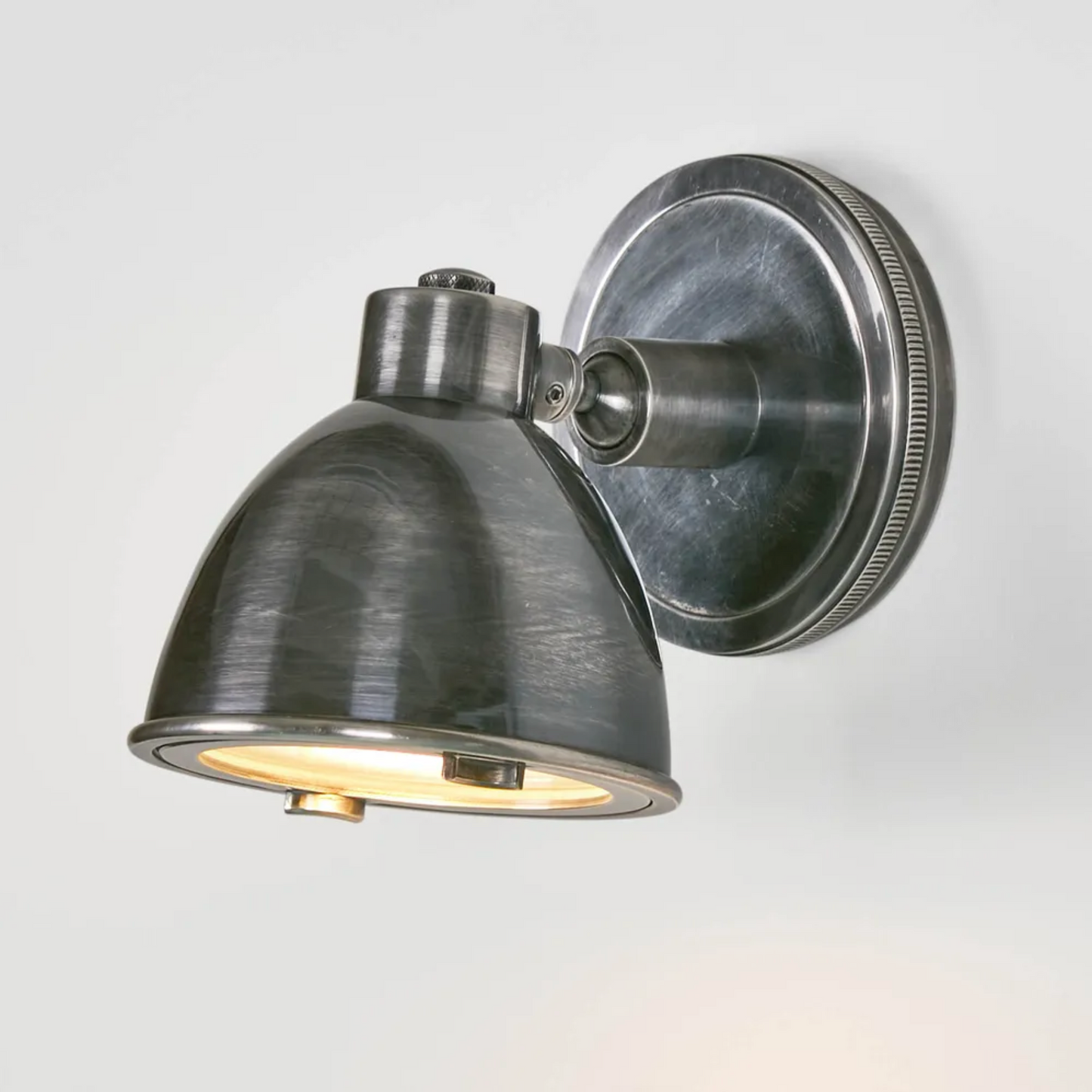 Hughes Wall Light Antique Silver