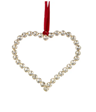 Crystal Heart Ornament