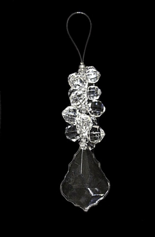 Maple Leaf Crystal Hanging Ornament