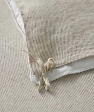 Sova Quilt Cover - Natural Pinstripe — view 4
