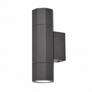 Beacon Up and Down Outdoor Wall Light Dark Grey on a white background