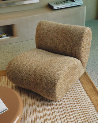Casen swivel chair in olive sand upholstery – view 2