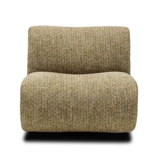 Casen swivel chair in olive sand upholstery – view 5