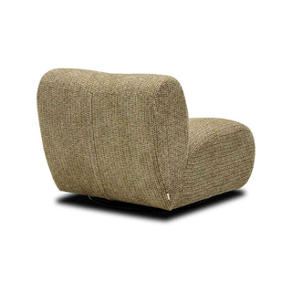 Casen swivel chair in olive sand upholstery – view 9