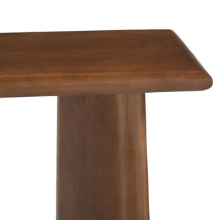 Cassidy acacia console table in walnut finish – view 4