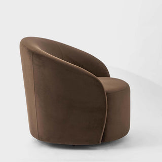 Sierra Chocolate Swivel Armchair – view 3