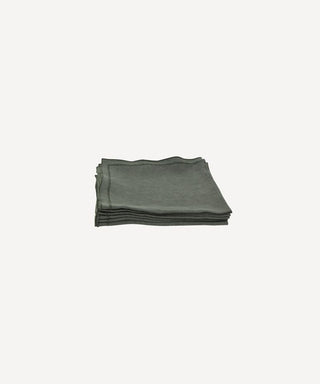 Riley Olive Linen Napkin – additional view 3