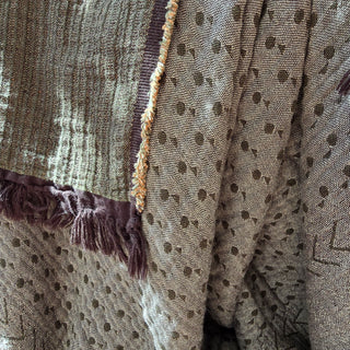 Aiyana Muslin Cotton Reversible Throw Blanket - Earth