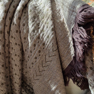 Aiyana Muslin Cotton Reversible Throw Blanket - Earth