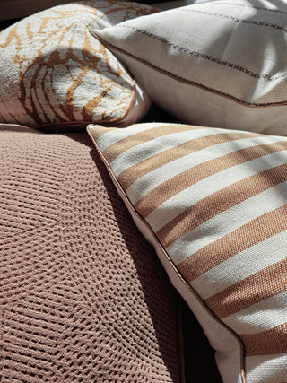 Chocolate Dot Lumbar Cushion