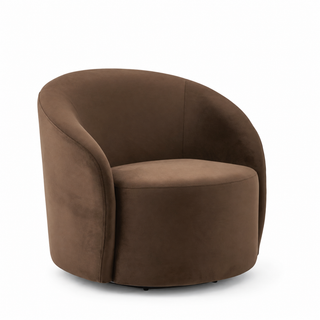 Sierra Chocolate Swivel Armchair