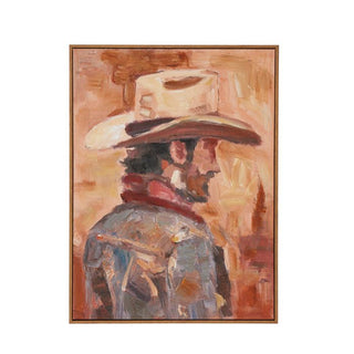 Stockton Teak Frame Oil Painting 45 × 60 cm