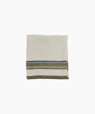 Green Selvedge Stripe Linen Napkin – additional view 1