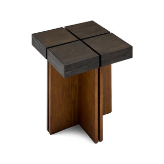 Tama side table in chocolate and honey finish – view 3