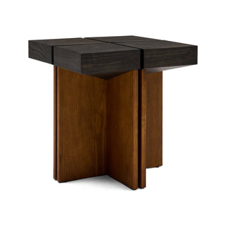 Tama side table in chocolate and honey finish – view 4