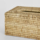 Rattan Tissue Box Cover Natural