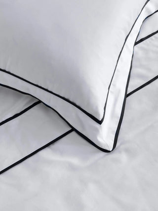 Grosgrain Black Egyptian Cotton Duvet Cover Set