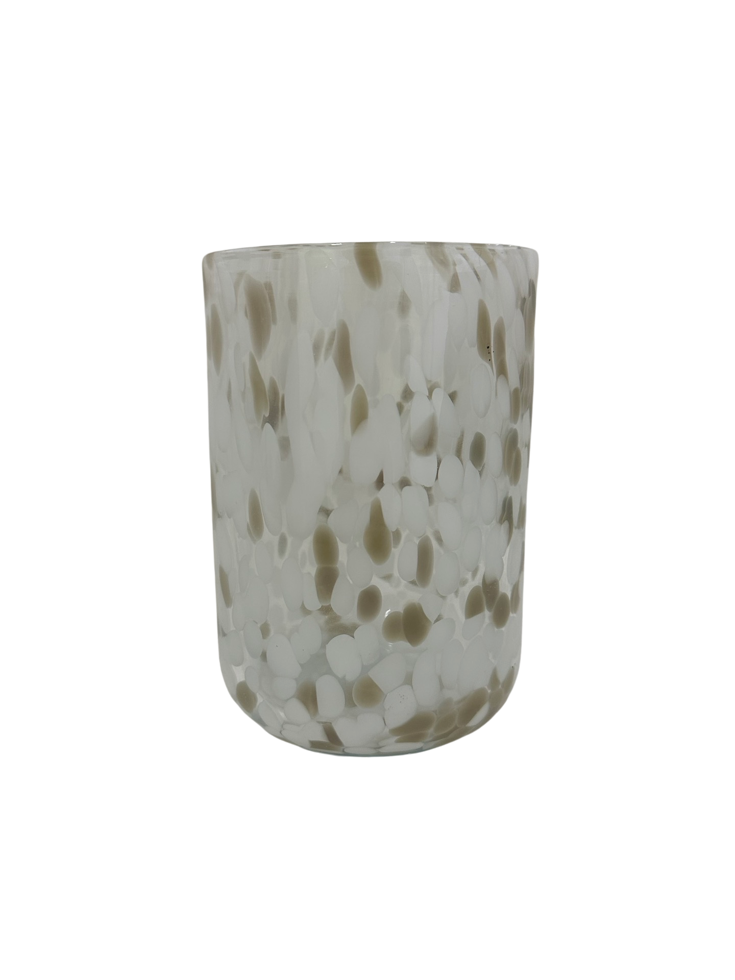 White and Beige Tortoise Vase