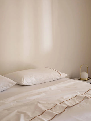 Grosgrain Caramel Egyptian Cotton Sheet Set