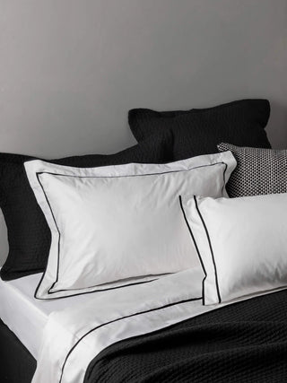 Grosgrain Black Egyptian Cotton Sheet Set