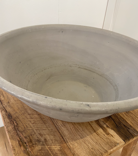 Large Charcoal Pottery Bowl
