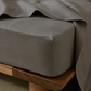 Ravello Fitted Sheet - Charcoal