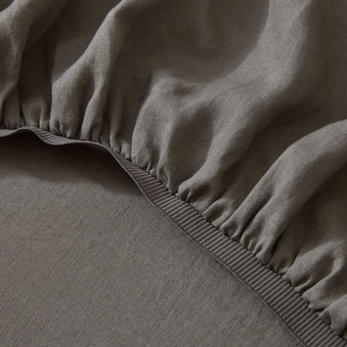 Ravello Fitted Sheet - Charcoal